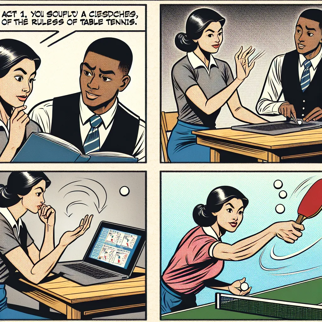 как правильно подать в настольном теннисе