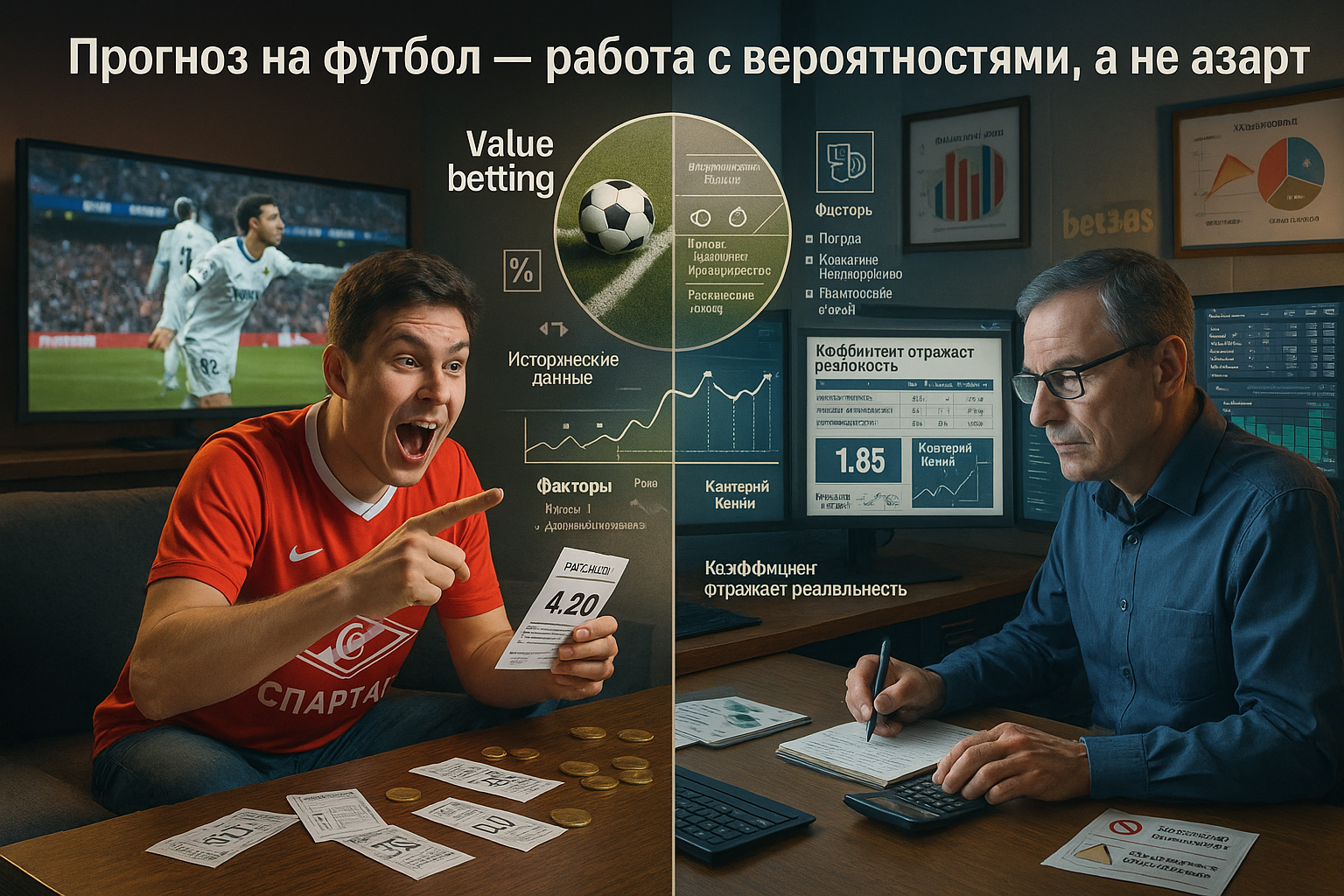 Прогноз на футбол - как считать вероятность, а не эмоции