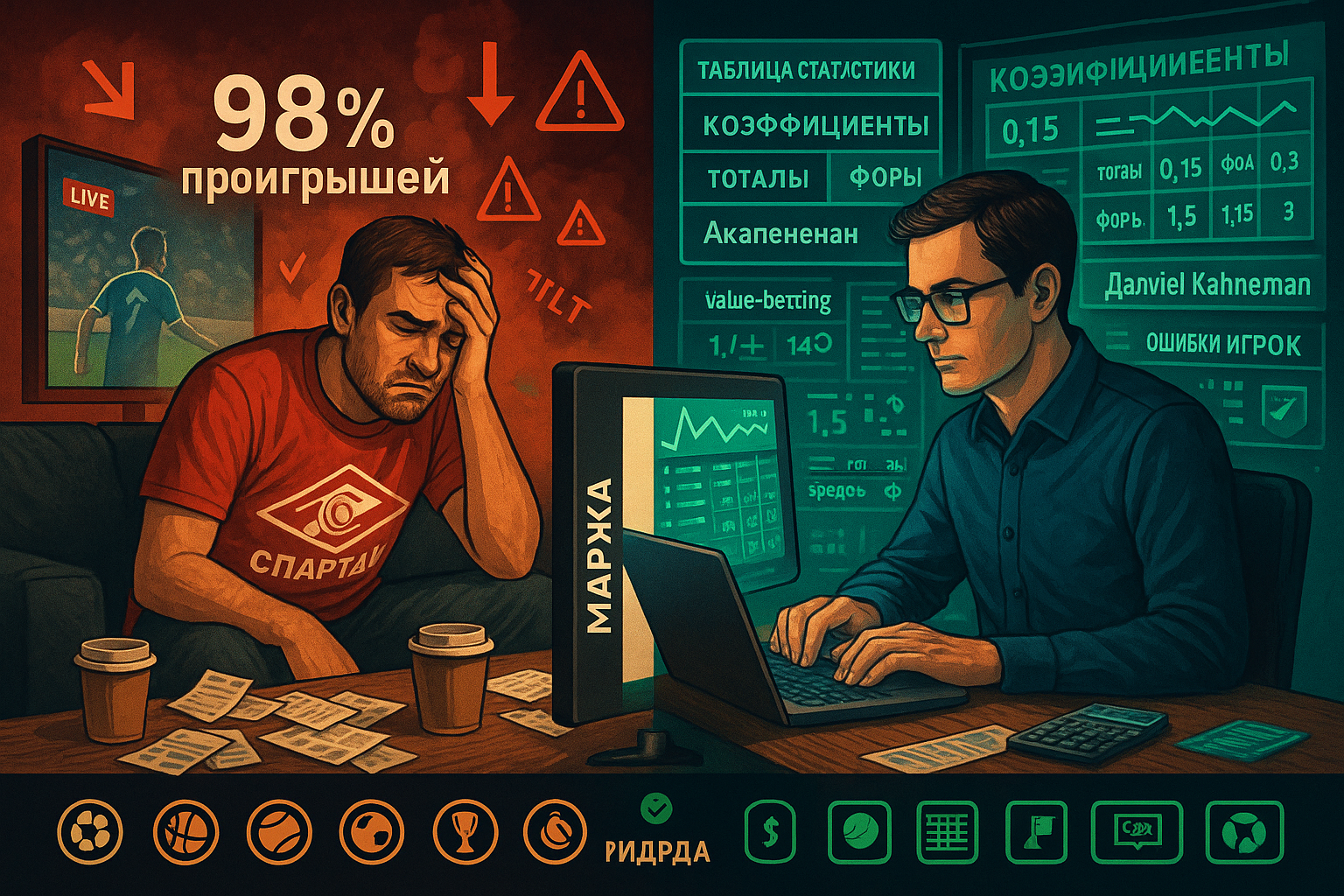 Ставки на спорт букмекерская контора: цифры вместо интуиции