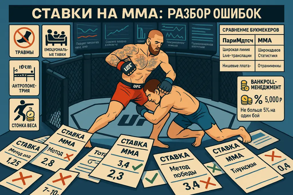 Ставки на ММА - разбор ошибок новичка